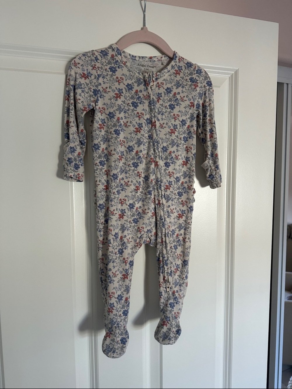 Angel Dear Bamboo Zippered Footie 3-6 month
